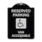Signmission Reserved Parking Van Accessible W/ Heavy-Gauge Aluminum Architectural Sign, 24" x 18", BS-1824-22988 A-DES-BS-1824-22988 - alternate 1